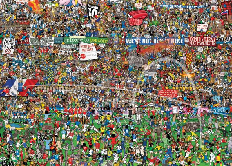 Heye Alex Bennett: Football History 3000 Teile Puzzle Heye-29205 von Heye