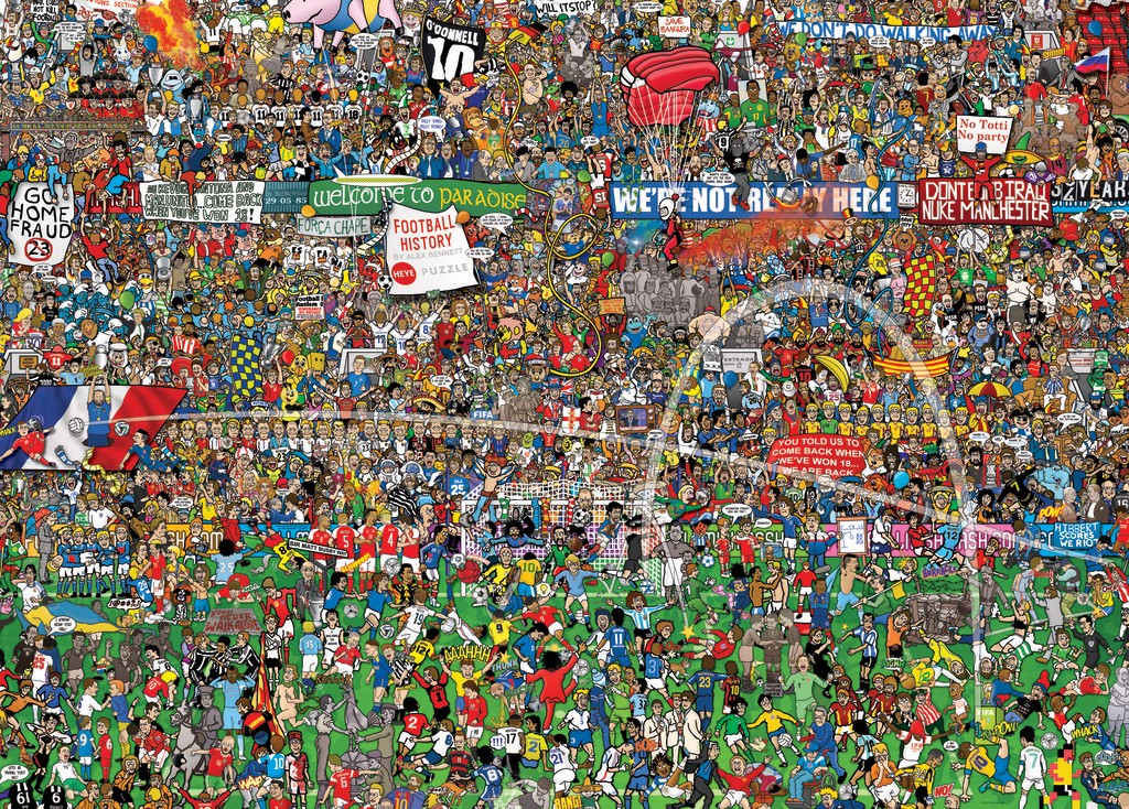 Heye Alex Bennett: Football History 3000 Teile Puzzle Heye-29205 Heye Alex Bennett: Football History 3000 Teile Puzzle Heye-29205 von Heye