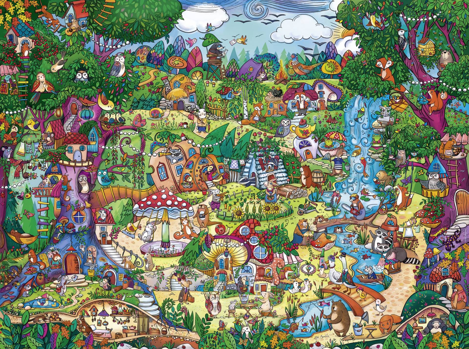 Heye Berman: Zauberhafter Wald 1500 Teile Puzzle Heye-29792 von Heye