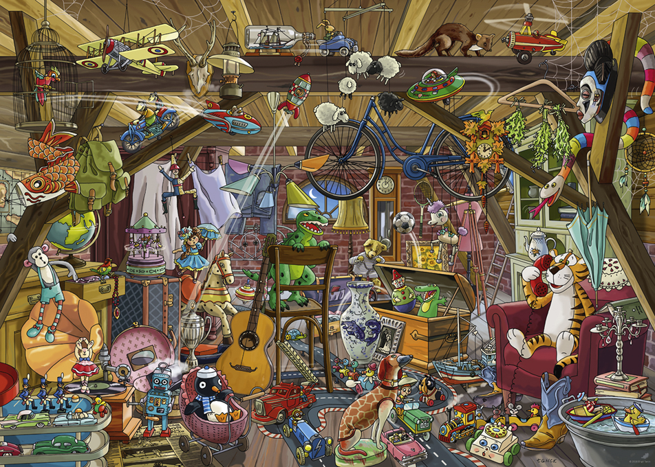 Heye Birgit Tanck - In The Attic 1000 Teile Puzzle Heye-29885 von Heye