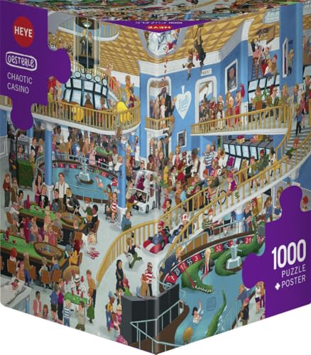 Heye Chaotic Casino, Oesterle 1000 Teile Puzzle, Silver von Heye