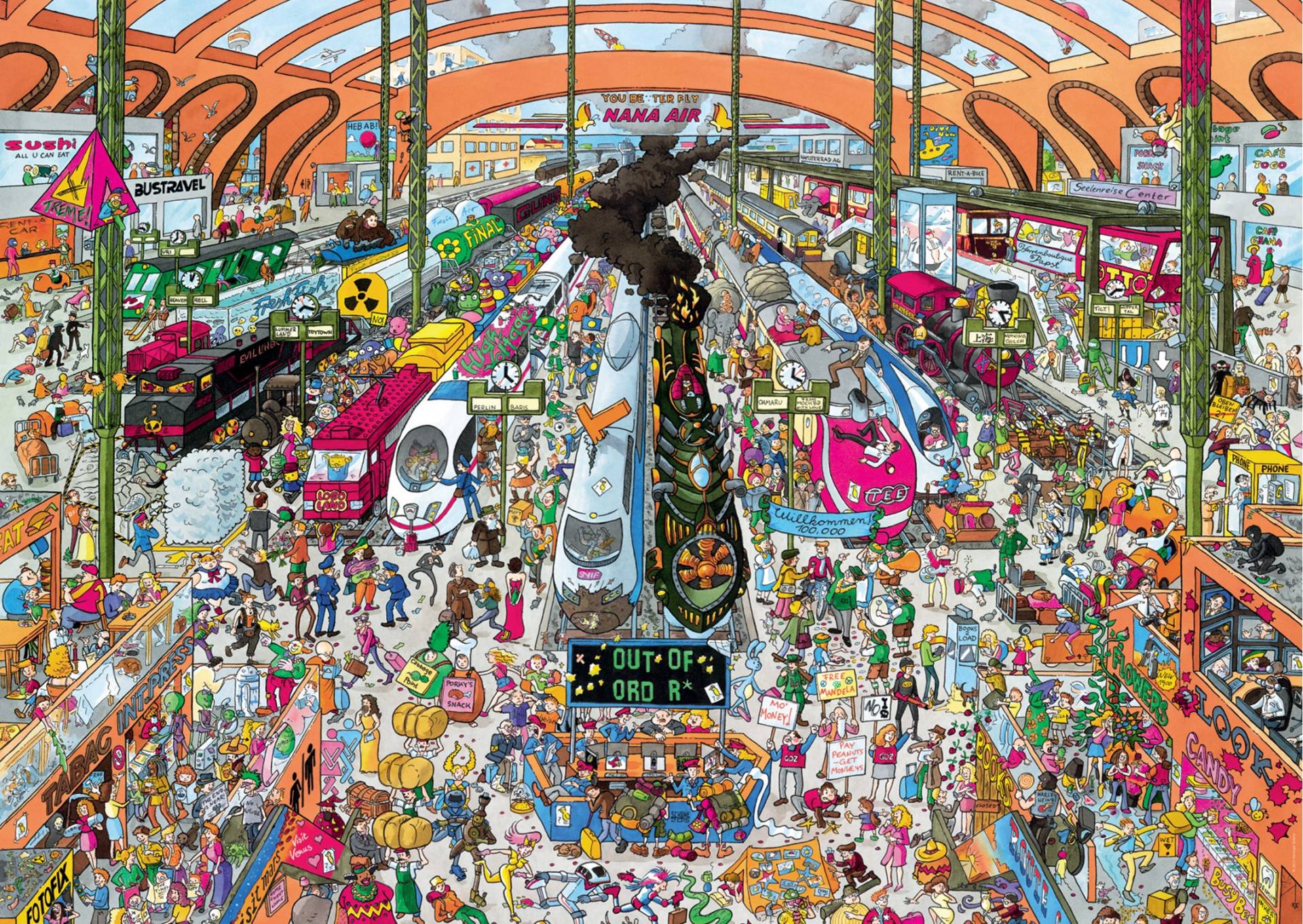Heye Christoph Schöne: Train Station 2000 Teile Puzzle Heye-29730 Heye Christoph Schöne: Train Station 2000 Teile Puzzle Heye-29730 von Heye