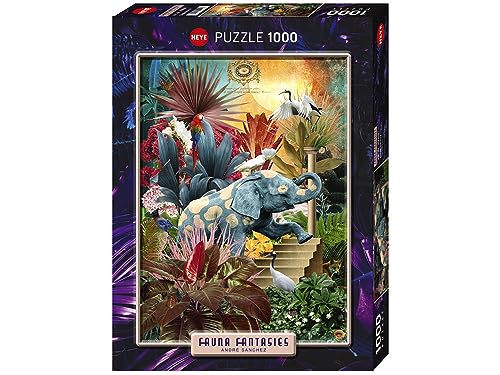 Heye Elephantaisy 1000 Teile Fantasypuzzle, Silver, 50 x 70 cm von Heye