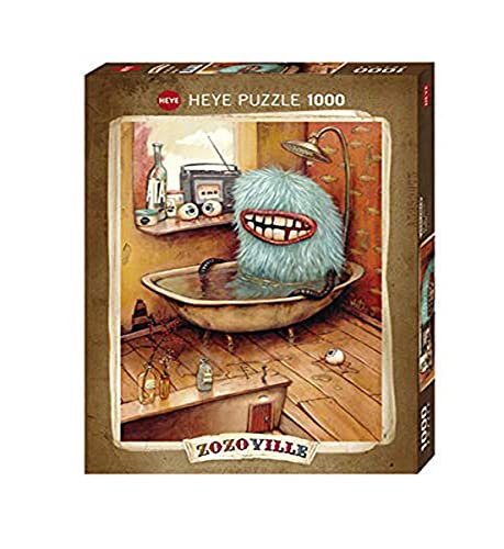 Heye HY29539 29539 - Standardpuzzle, Zozoville, Bathtub, 1000 Teile von Heye