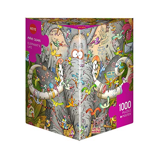 Heye HY29921 Elephant´S Life, Marino Degano Puzzle, Brown von Heye