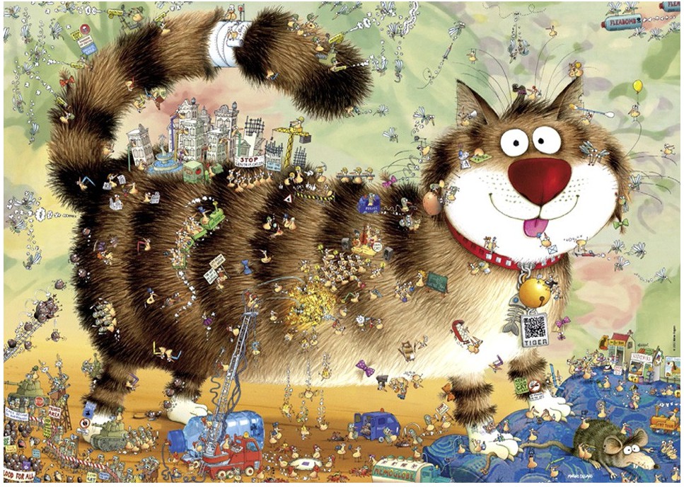 Heye Katzenleben  1000 Teile Puzzle Heye-29569 von Heye