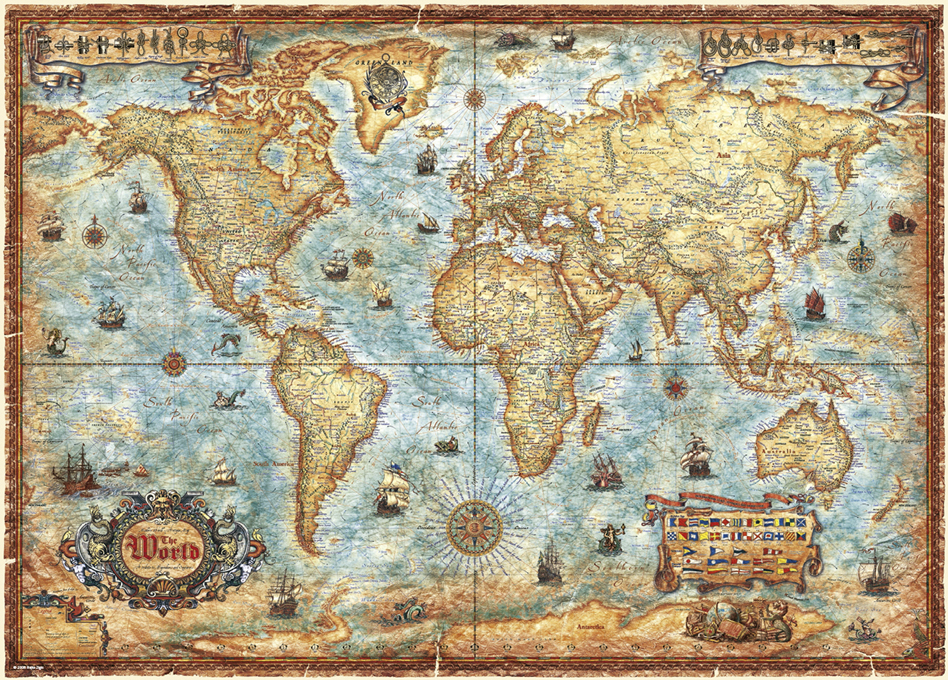 Heye Map Art - The World 2000 Teile Puzzle Heye-29845 Heye Map Art - The World 2000 Teile Puzzle Heye-29845 von Heye