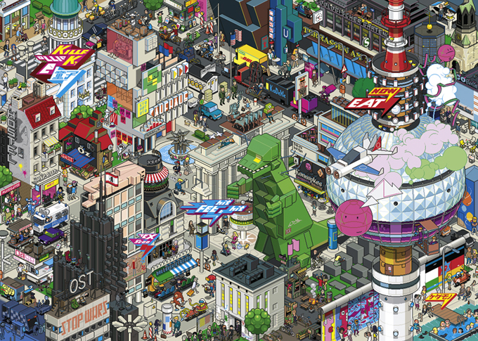 Heye Pixorama - Berlin Quest 1000 Teile Puzzle Heye-29915 Heye Pixorama - Berlin Quest 1000 Teile Puzzle Heye-29915 von Heye