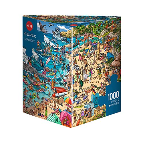 Heye HY29922 Seashore, Birgit Tanck Puzzle, Grey: 1000 Teile (Dreiecksschachtel Puzzle Heye) von Heye