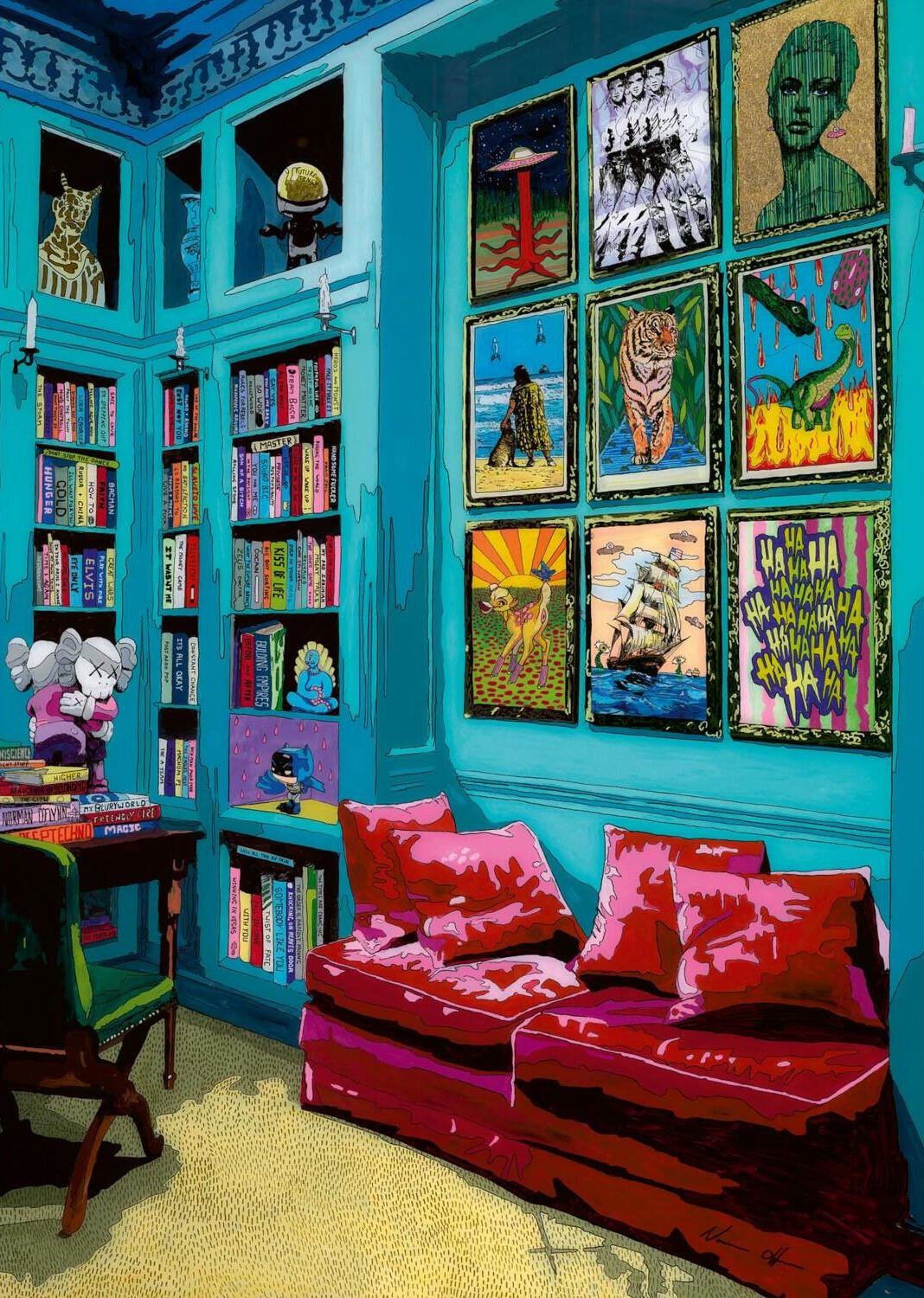 Heye Puzzle 1000 Teile - Room with Red Sofa - Heye Puzzle 1000 Teile - Room with Red Sofa - von Heye