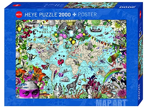 Heye HY29913 Quirky World, PABUKU Puzzle, Yellow von Heye