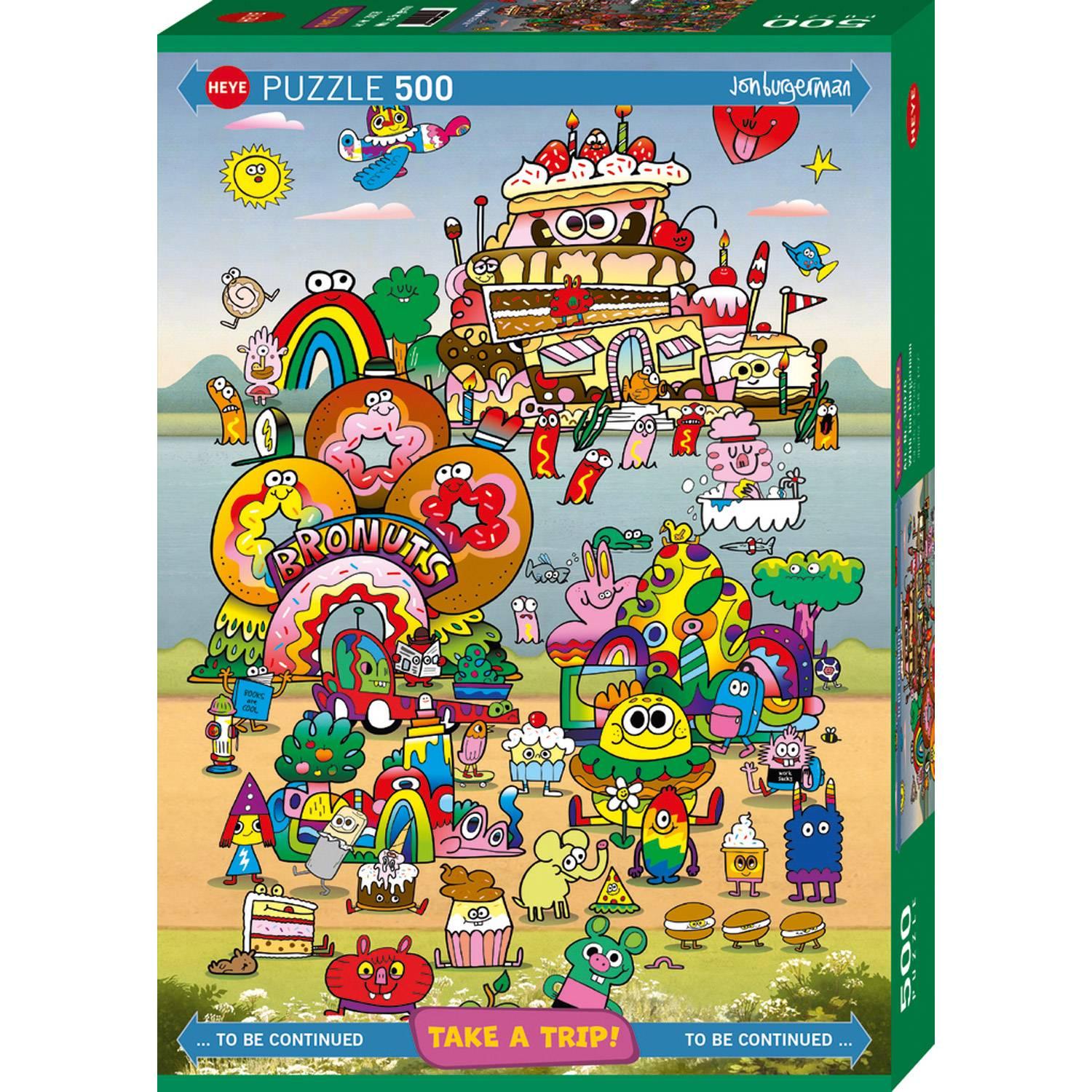 Heye Puzzle 500 Teile - Take a Trip! With Jon Burgerman - Heye Puzzle 500 Teile - Take a Trip! With Jon Burgerman - von Heye