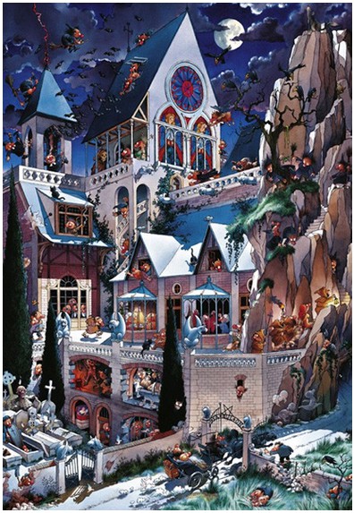 Heye Schloss des Grauens 2000 Teile Puzzle Heye-26127 von Heye