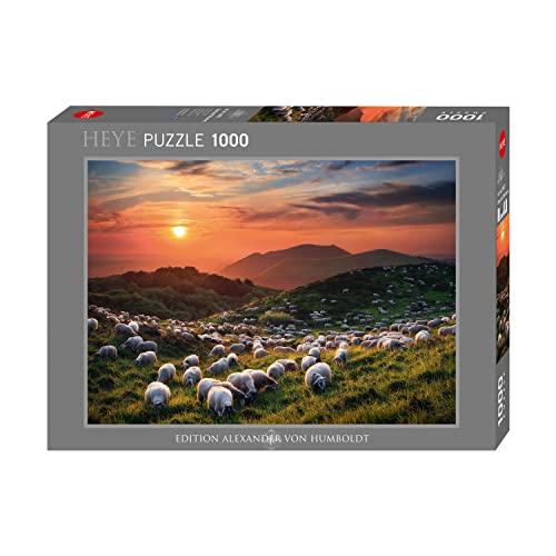 Sheep and Volcanoes Puzzle: 1000 Teile von Heye Puzzle