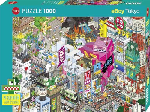 Heye Tokyo Quest Puzzle, Teal/Turquoise Green von Heye