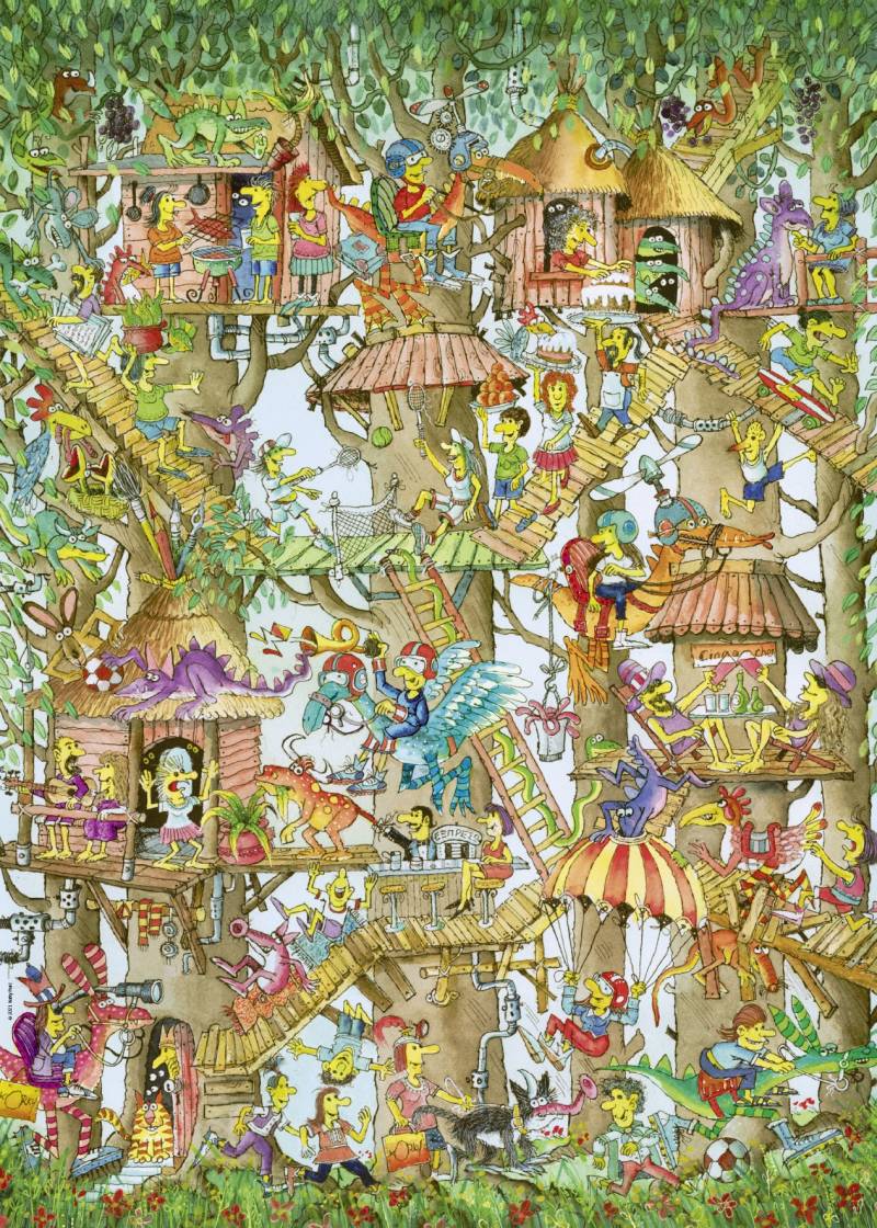 Heye Tree Lodges 1000 Teile Puzzle Heye-29990 von Heye