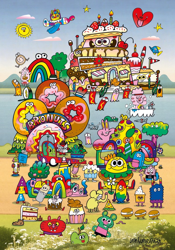 Heye With Jon Burgerman 500 Teile Puzzle Heye-30076 von Heye