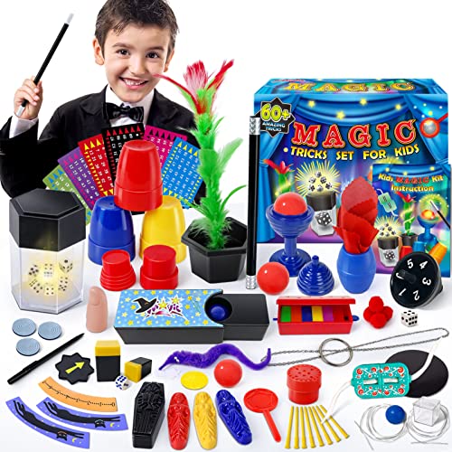 Heyzeibo Zauberkasten - Zaubertricks Set für Kinder mit Zauberstab, Neuheit Magie Requisiten Zauber Tricks Geburtstag Geschenk für Magier Junge Mädchen von Heyzeibo