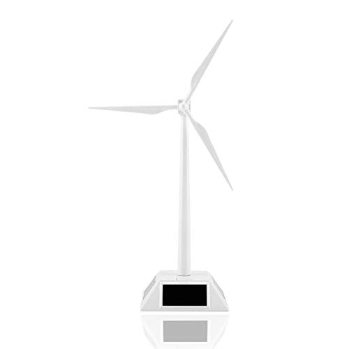 Hezhu Mini Solarenergie Windmühle Windrad Windkraftanlage Modell Wohnkultur Spielzeug Garten Schreibtisch Ornament von HEZHU