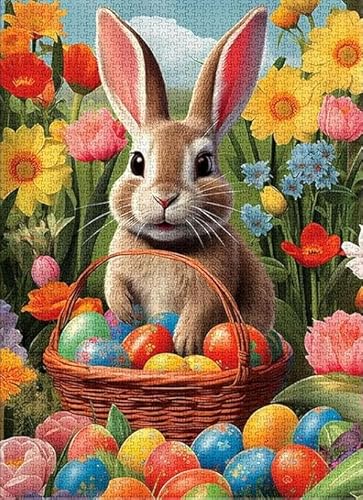 1000 Teile,Animal Rabbitss,Colourful Abstrakt Puzzle,Educational Toys Posters Puzzle Für Erwachsenes,Älteres Gedächtnis Spiels Tr16Gf von HfmQuisutron