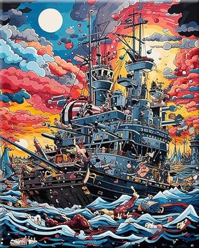 1000 Teile Puzzles,Graffiti Boats Painting,Bunt Abstrakt Puzzle,Memory Spiels Für Erwachsenes,Familie Educational Toys Tr59Gf von HfmQuisutron