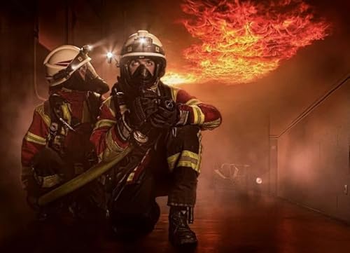 Firefighters Art Posters,Puzzles 1000 Teile,Memory Cognition Games,Stressabbau-Spiel Für Erwachsene, Kunstbild,Herausforderung,Puzzles Für Erwachsene Jq178Px von HfmQuisutron