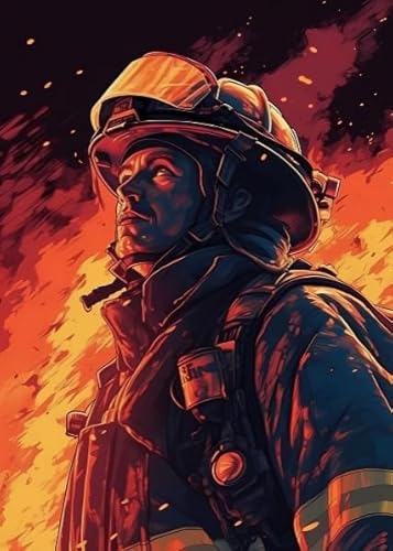 Firefighters Art Posters,Puzzles 1000 Teile,Memory Cognition Games,Stressabbau-Spiel Für Erwachsene, Kunstbild,Herausforderung,Puzzles Für Erwachsene Jq180Px von HfmQuisutron