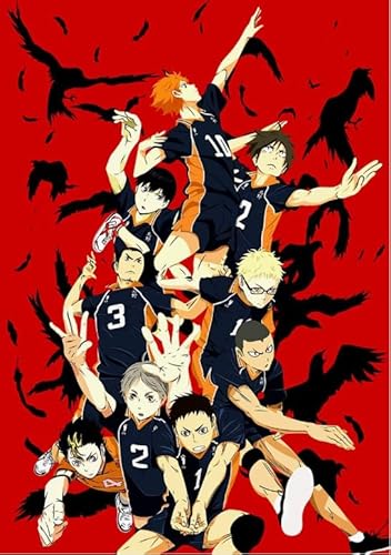 HfmQuisutron 1000 Stück Holzpuzzle Japanischen Anime Volleyball Jungen Poster Für Erwachsene Lernspielzeug Geschenk De139Pz von HfmQuisutron