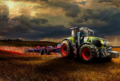 HfmQuisutron 1000 Stück Puzzles，Farms Car Art Poster,Jigsaw Puzzle,Colourful,Erwachsene Stressabbau Spiel Puzzle Spielzeug,Puzzles for Older Erwachsene Fc483Pj von HfmQuisutron