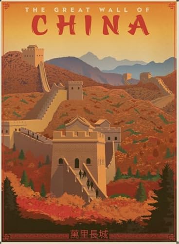 HfmQuisutron 1000 Teile Puzzle China Große Mauer Reise Landschaft Poster Für Zuhause Stressabbau Spiel Zw191Qv von HfmQuisutron