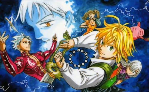 HfmQuisutron Holzpuzzle 1000 Stück Schlacht Anime-Charakter Meliodas Poster Für Puzzle Familie Stressabbau Spiel Kz94Qy von HfmQuisutron