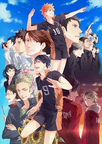 HfmQuisutron Holzpuzzle 1000 Teile Japanisch Klassisch Volleyball Anime Poster Erwachsene Dekompression Spielzeug Kw134Zt von HfmQuisutron