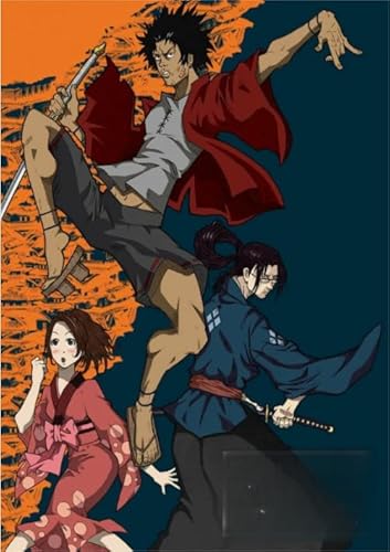 HfmQuisutron Jigsaw 1000 Stück Japanese Animes Champloo Wall Art Posters Puzzles Erwachsene Spielzeug Dekompression Spiel Fc62Pj von HfmQuisutron