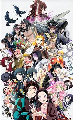 HfmQuisutron Jigsaw Puzzle 1000 Teile Magic Battle Tanjirou Und Nezuko Anime Holzspielzeug Für Erwachsene Und Kinder Stressabbau Spiel Fd108Zp von HfmQuisutron