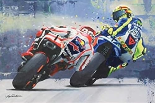 HfmQuisutron Jigsaw Puzzle 1000 Teile Motorrad Rennsport Werke Poster Für Spielzeug Für Erwachsene Zum Stressabbau Wj6Zp von HfmQuisutron