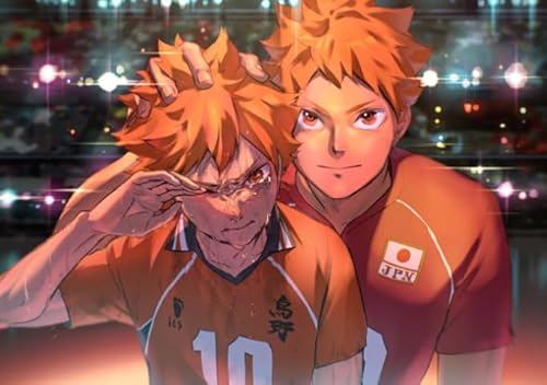 HfmQuisutron Jigsaw Puzzle 1000 Teile Sport Haikyuu!! Anime Holzspielzeug Für Erwachsene Und Kinder Stressabbau Spiel Pq33Az von HfmQuisutron