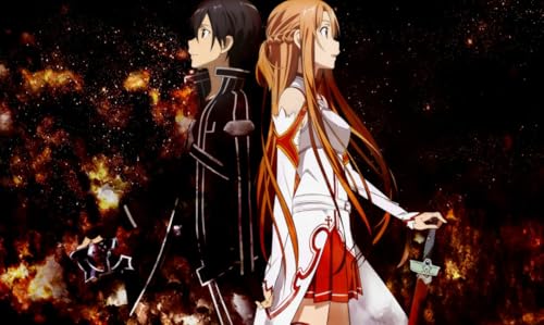 HfmQuisutron Puzzle 1000 Stück Japanisch Kirito Anime Holzposter Für Erwachsene Lernspielzeug Kq47Zp von HfmQuisutron