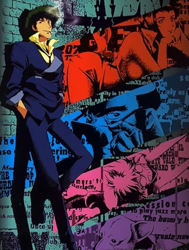 HfmQuisutron Puzzle 1000 Teile Holz Spike Spiegel Japanische Anime Poster Holz Für Erwachsene Kinder Spiele Lernspielzeug Geschenk Fy45Kq von HfmQuisutron