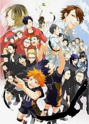 HfmQuisutron Puzzles 1000 Stück,Colourful,Japanese Animes Haikyuu!!,Jigsaw Art Picture，Gedächtnis Und Wahrnehmung Spiels，Posters for Erwachsene Familie Spiels Lehrreich Spielzeug Fc291Pj von HfmQuisutron