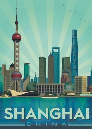 HfmQuisutron Shanghai Landschaft Reise Poster Jigsaw Puzzle 1000 Teile Für Puzzle Home Stressabbau Spiel Xy263Tk von HfmQuisutron