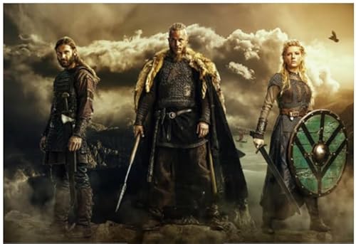 Hfmquisutron Jigsaw Puzzle 1000 Teile Ragnar.Lothbrok Action Historische Filme Poster Für Spaß Erwachsene Holzpuzzle Spielzeug Rt69Ha von HfmQuisutron