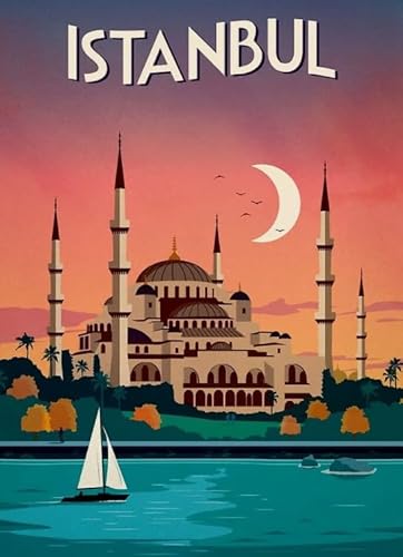 Hfmquisutron Jigsaw Puzzle 1000 Teile Türkiye Travel Poster Holz Geeignet Für Die Familie Zu Spielen Zusammen Rg125Sm von HfmQuisutron