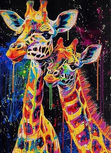 Puzzle 1000 Teile,Graffiti Animals Posters,Colourful,Abstrakte Kunst Puzzle,Memory Spiels Für Erwachsenes,Familie Stressabbau Toys Tr49Gf von HfmQuisutron