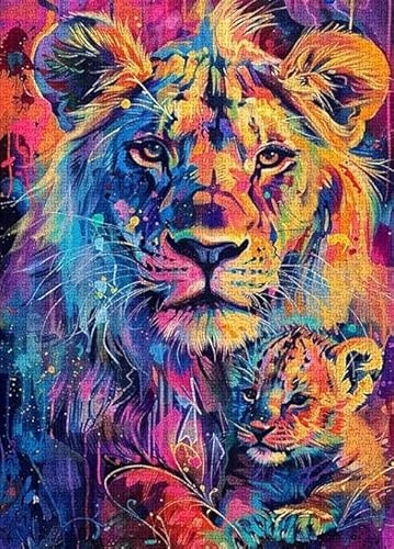 Puzzle 1000 Teile,Graffiti Animals Posters,Colourful,Abstrakte Kunst Puzzle,Memory Spiels Für Erwachsenes,Familie Stressabbau Toys Tr52Gf von HfmQuisutron