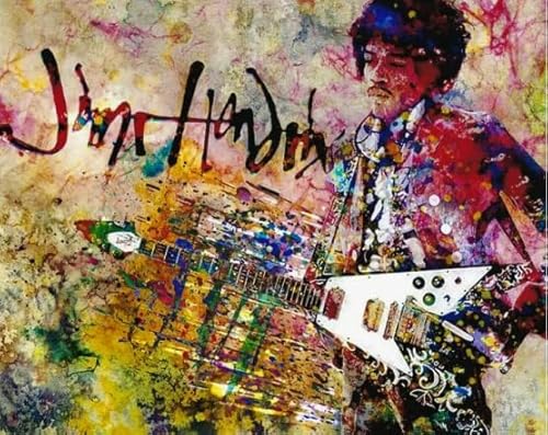 Puzzle 1000 Teile - Singer Guitarist Jim Hendrix - Abstract Poster Jigsaw - Adult Family Fun Toys Gifts Zy215Qk von HfmQuisutron