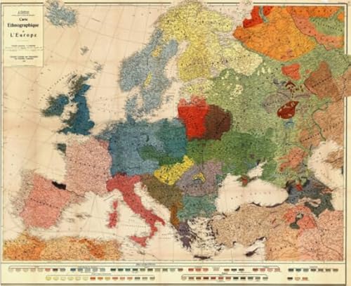 Puzzle 1000 Teile - Vintage Europe Map - Abstract Art Poster - Adults Educational Games Puzzle Toys Gifts Zy171Qk von HfmQuisutron