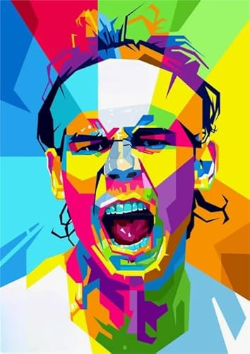 Tennis Player Abstrakte Kunst Posters,1000 Teile Puzzles,Colourful, Difficult，Wand Kunst Dekoration,Puzzles Puzzle Für Erwachsene Teenagers Zt214Qa von HfmQuisutron