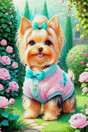 Yorkshires Terrierss Art Dog Cute Animals,Puzzles 1000 Pcs,Lernspielzeug Für Kinder,Bunt,Puzzles for Elderly Adults,Unregelmäßige Puzzle Teile Xd100Zs von HfmQuisutron