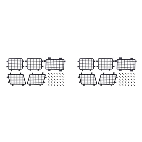 Hfourhnik 10x für MN86S MN86 MN86KS MN86K MN G500 RC Auto Metall Stereo Skopisches Fenster Netz Schutz Netz Upgrades Zubehör Teile von Hfourhnik