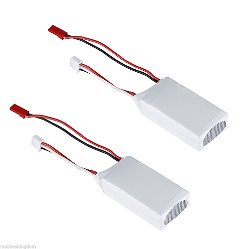 Hfourhnik 2X 7,4 V 1000 Mah 20 C Jst Stecker Lipo Li- Für Rc Hubschrauber Auto von Hfourhnik